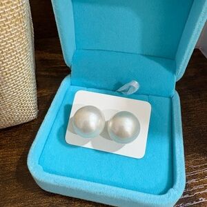 SSP Japan South Sea Pearls 15 mm Jumbo XL stud EARRINGS ONLY